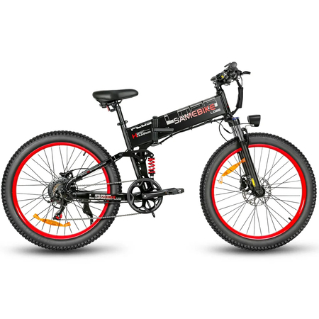 Електровелосипед Samebike LO26 Plus (1000 Вт; 15 А*год; 48 В), колеса 26", з ручкою газу, чорний Зображення