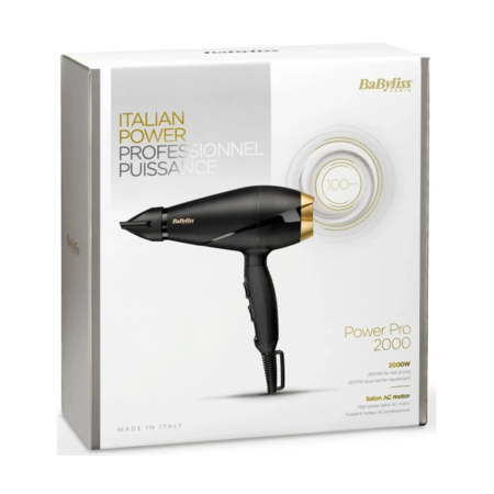 Фен для волосся BaByliss 6704E 2000 Вт Чорний Изображение