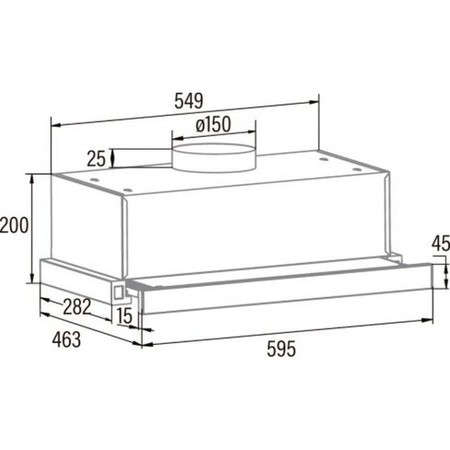 Кухонна витяжка Cata TFB-5160 bk 02034408 Зображення