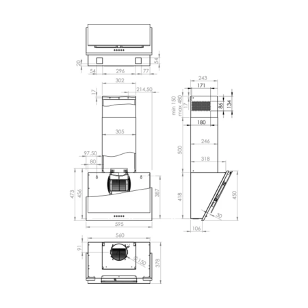 Кухонна витяжка Gorenje WHI6SYW Simplicity Изображение