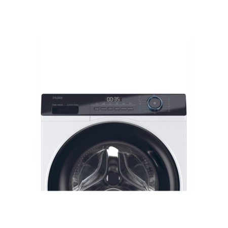 Пральна машина Haier фронтальна, 7кг, 1200, A+++, 44см, дисплей, пара, інвертор, чорний люк, прямий (HW70-B12929) Зображення