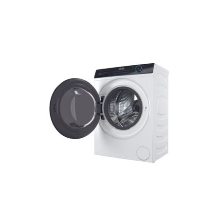 Пральна машина Haier фронтальна, 7кг, 1200, A+++, 44см, дисплей, пара, інвертор, чорний люк, прямий (HW70-B12929) Зображення