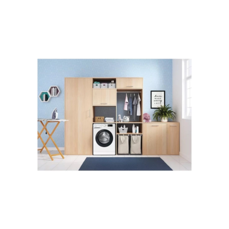 Пральна машина Indesit фронтальна, 6кг, 1200, A+++, 43см, дисплей, інвертор, чорний люк, білий (OMTWSE61293WKUA) Зображення