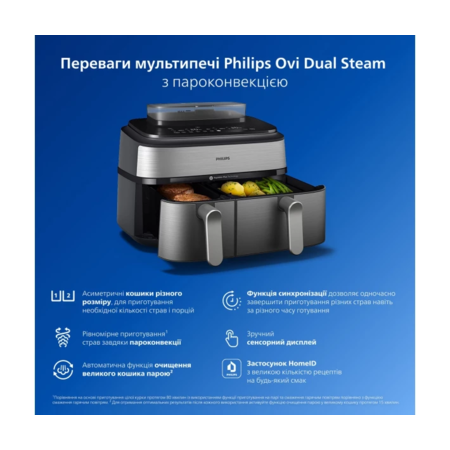 Мультипечь PHILIPS Ovi Dual Steam NA555/00 Изображение