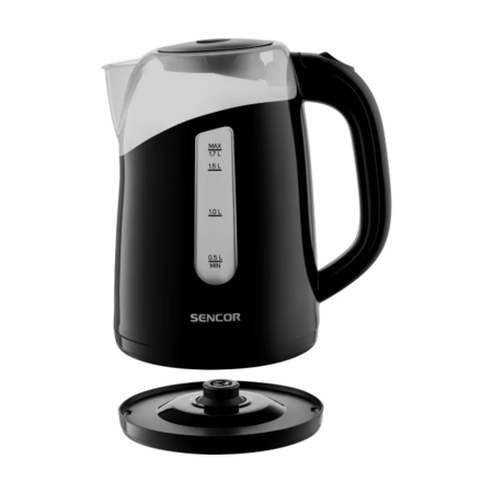Дисковий електрочайник Sencor SWK 1701BK 1.7л 2200Вт Чорний (SWK1701BK) Зображення