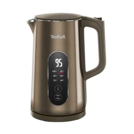 Електрочайник Tefal KI871FE0 Selection 1.7л, з подвійними стінками, 6 темп.реж, підтримка температури, сенc. управління, бронзовий (ERKI871FE0) Зображення