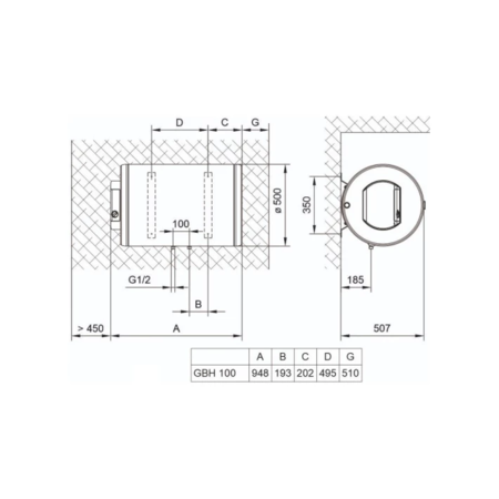 Бойлер TIKI GBH100COMFORT_TIKI (m97383) Зображення