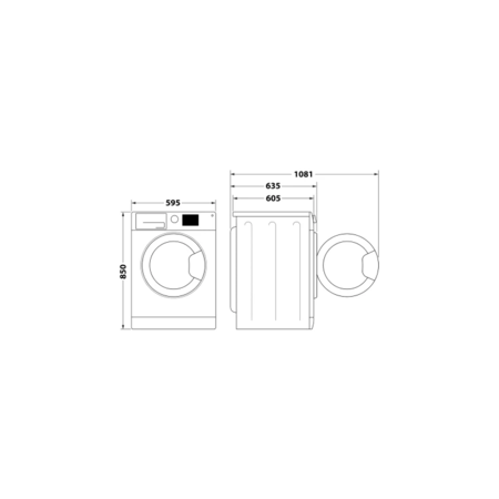 Пральна машина Whirlpool FFWDB976258BVUA (659229-01) Изображение