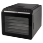 Сушарка для продуктів Gorenje FDK600DB 580Вт, піддонів - 6x1.5см, діаметр - 25см, макс - 75°С, дисплей, пластик+метал, чорний (ERFDK600DB) Зображення