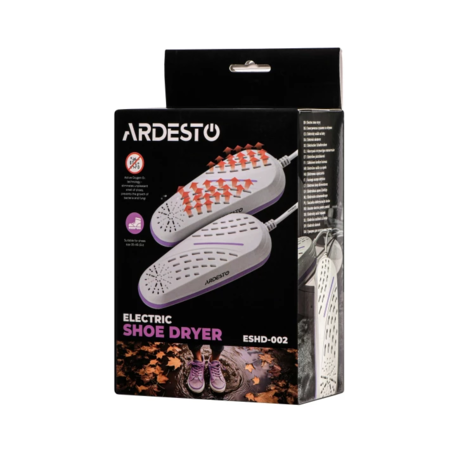 Сушарка для взуття електрична ARDESTO 10Вт Active Oxygen O3 Білий/Фіолетовий (ESHD-002) Изображение