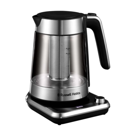 Електрочайник Russell Hobbs 26200-70 Attentiv Kettle, 1.7л, Strix, скло, база зі сховищем для шнура, сірий (ER26200-70) Зображення