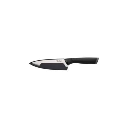 Кухонний ніж Tefal Comfort, 20см, з чохлом, нержавіюча сталь, пластик, чорний (K2213244) Зображення