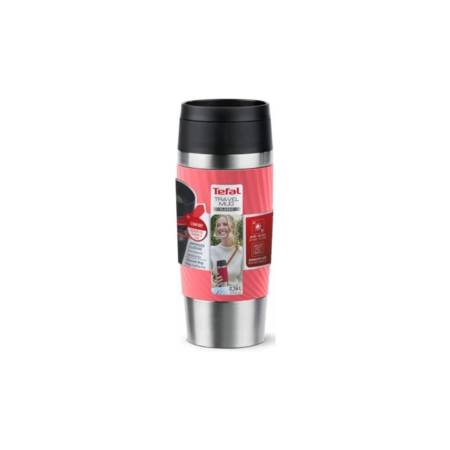 Термокружка Tefal Travel Mug Classic Twist, 360мл, нержавіюча сталь, кораловий (N2024410) (861038-01-KOLIDER) Зображення