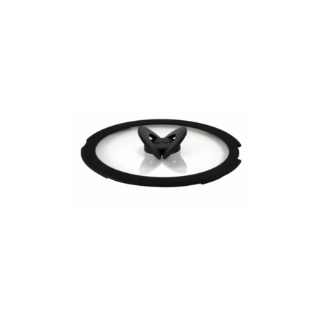 Кришка для посуду Tefal Ingenio 28см, скло, силікон, прозоро-чорний (L9846753) (861078-01) Зображення