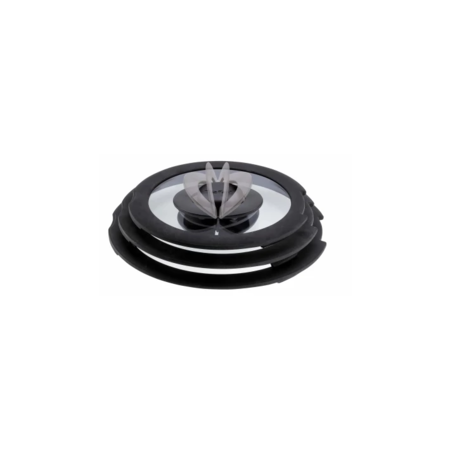 Кришка для посуду Tefal Ingenio 28см, скло, силікон, прозоро-чорний (L9846753) (861078-01) Зображення