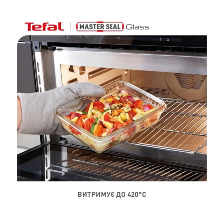 Tefal Набір контейнерів Master Seal, 3 шт., скло, прозорий (N1051110-e) Зображення