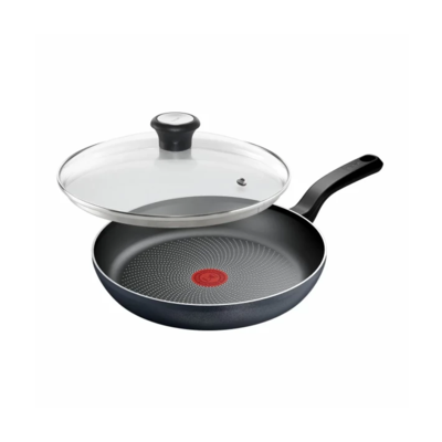 Tefal сковорода з кришкою so' light, 28см, алюміній, бакеліт, скло, чорний (E-H0560642_SET) Зображення