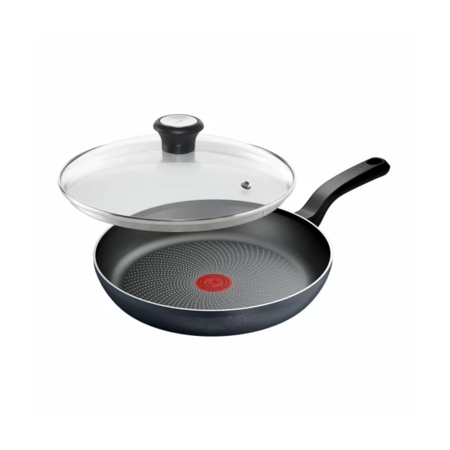 Tefal сковорода з кришкою so' light, 28см, алюміній, бакеліт, скло, чорний (E-H0560642_SET) Зображення
