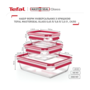 Tefal Набір контейнерів Master Seal, 3шт, жаростійке скло, прозорий (N1050910-e) Зображення