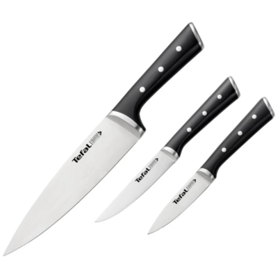 Набор ножей Tefal Ice Force, 3шт, черный (K2323S74) Зображення
