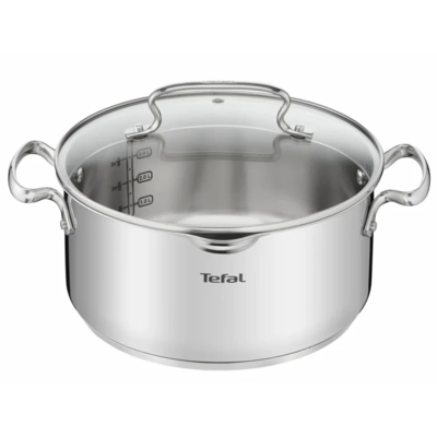 Tefal Каструля DUETTO+, 5л, з кришкою, нержавіюча сталь, скло (G7194656-e) Зображення