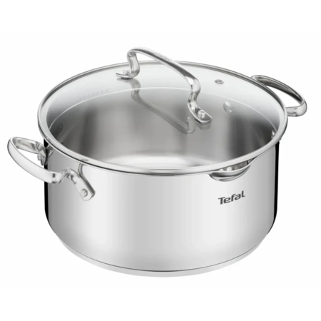 Tefal Каструля DUETTO+, 5л, з кришкою, нержавіюча сталь, скло (G7194656-e) Зображення