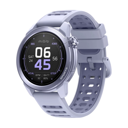 Смарт-годинники Mibro GS Active2 Ліловий; 1.32" (466х466) AMOLED сенсорний / Bluetooth 5.3 / 46 х 46 х 11.7 мм, 51.7 г / 5 АТМ / 350 мАг / фіолетовий Зображення