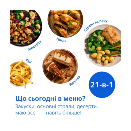 Мультипіч Philips OVI SteamFry NA547/07 Зображення