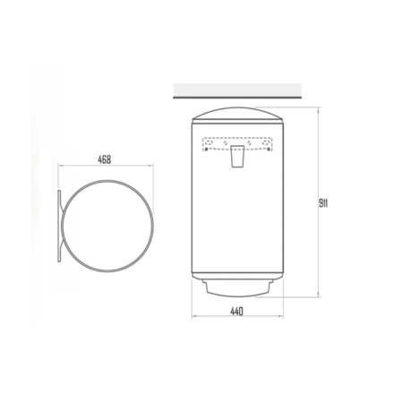 Водонагрівач Tesy DRY 100 л, сухий ТЕН 2х0,8 кВт (CTVOL1004416DD06TR) 305098 (ST702161) (SD00038201) Зображення