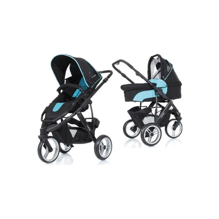 Дитяча коляска універсальна 2 в 1 ABC design COBRA Turquoise-black (3882/212) Зображення