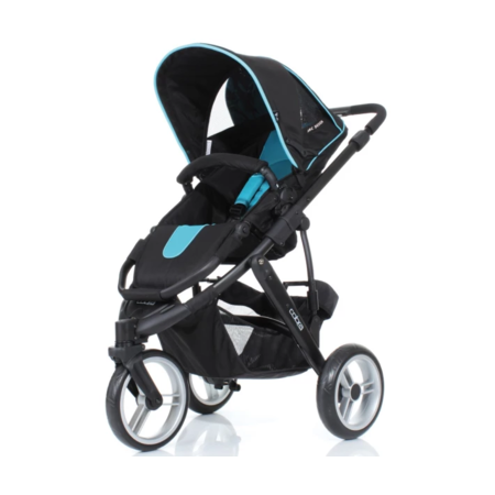 Дитяча коляска універсальна 2 в 1 ABC design COBRA Turquoise-black (3882/212) Зображення