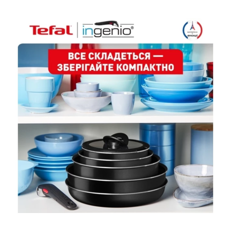 Набор посуды Tefal Ingenio Easy Cook & Clean, 10 предметов (L1539053) Зображення