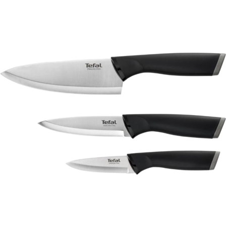 Набор ножей Tefal Comfort, 3шт, нержавеющая сталь, пластик, черный (K221S375) Зображення