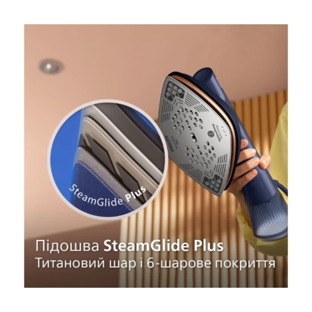 Універсальна праска-відпарювач Philips OneTurn GC215/20 Зображення