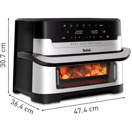 Мультипіч Tefal DUAL EASY FRY FLEX EY922DE0 Зображення