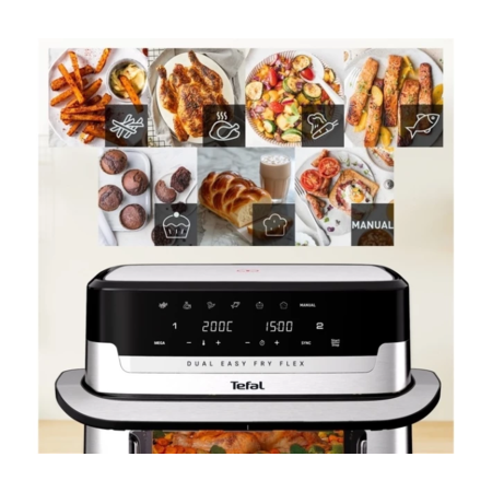 Мультипіч Tefal DUAL EASY FRY FLEX EY922DE0 Зображення