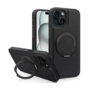 Шкіряна накладка Retro with Magnetic Safe для Apple iPhone 15 (6.1") Black (303297) Зображення