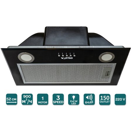 Витяжка Ventolux PUNTO 52 BK (900) PB PC Изображение