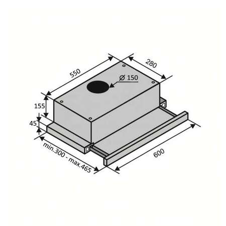 Витяжка Ventolux GARDA 60 WH (900) LED Зображення