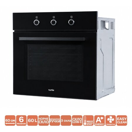 Електрична духова шафа Ventolux EO60MT-6P BK Зображення