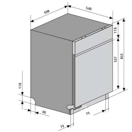 Посудомийка Ventolux DW 6012 4M PP Изображение