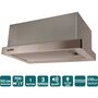 Витяжка Ventolux GARDA 50 INOX (700) LED Изображение