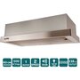 Витяжка Ventolux GARDA 60 INOX (500) LED Изображение