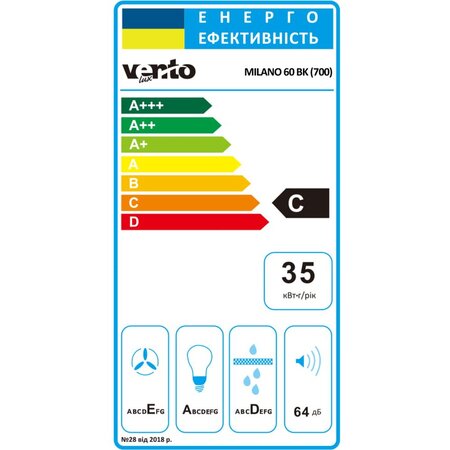Витяжка Ventolux MILANO 60 X (700) Зображення
