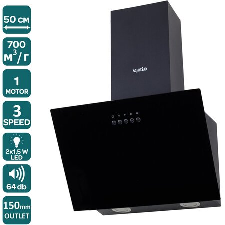 Витяжка Ventolux MODENA 50 BK (700) PB Изображение