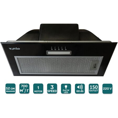 Витяжка Ventolux PUNTO 52 BK (700) PB PC Изображение