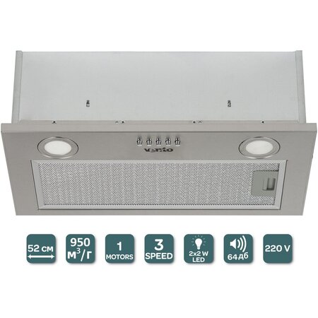 Кухонна витяжка Ventolux PUNTO 52 X (950) PB Изображение