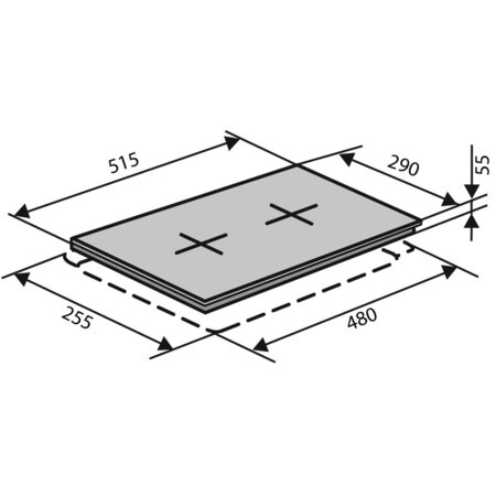 Варильна Ventolux поверхня HSF320G CEST (WH) 3 Изображение