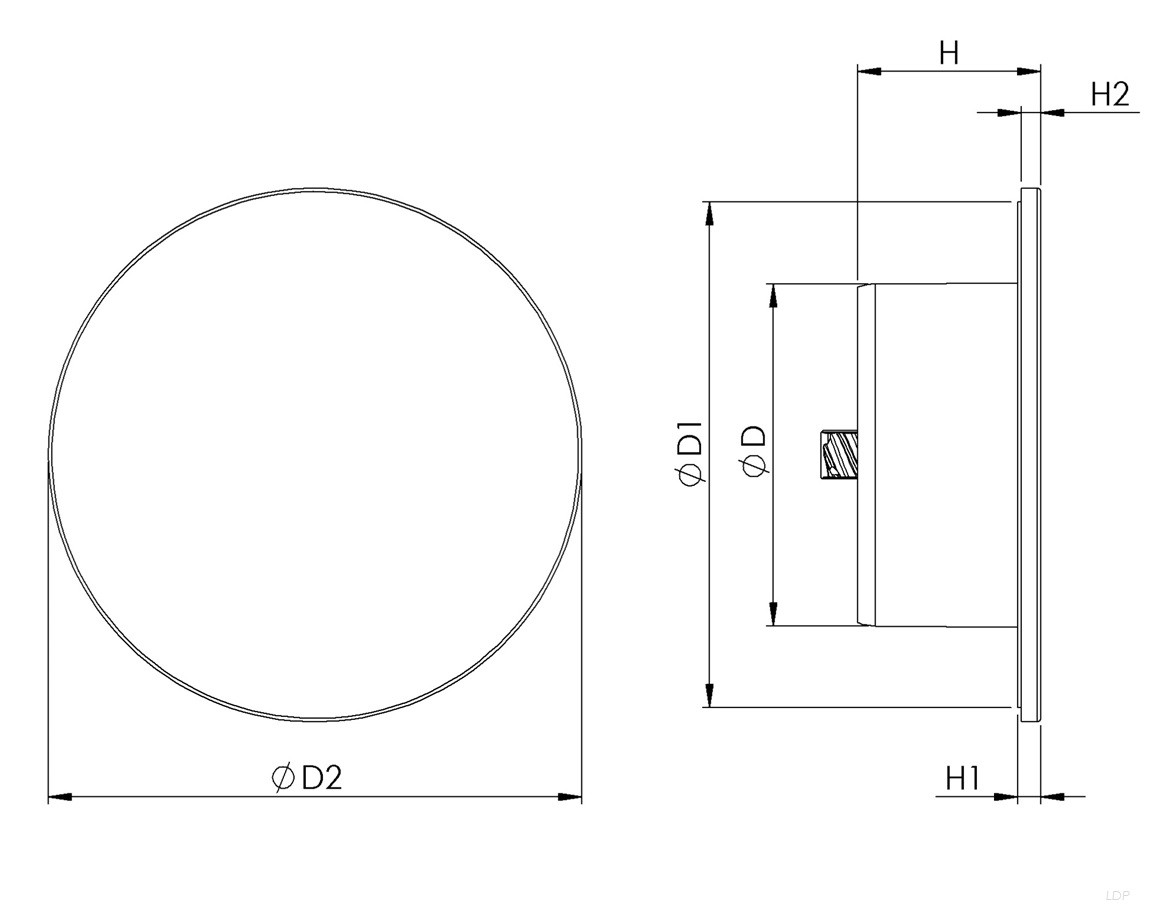 Диффузор пластмассовый Europlast LDP