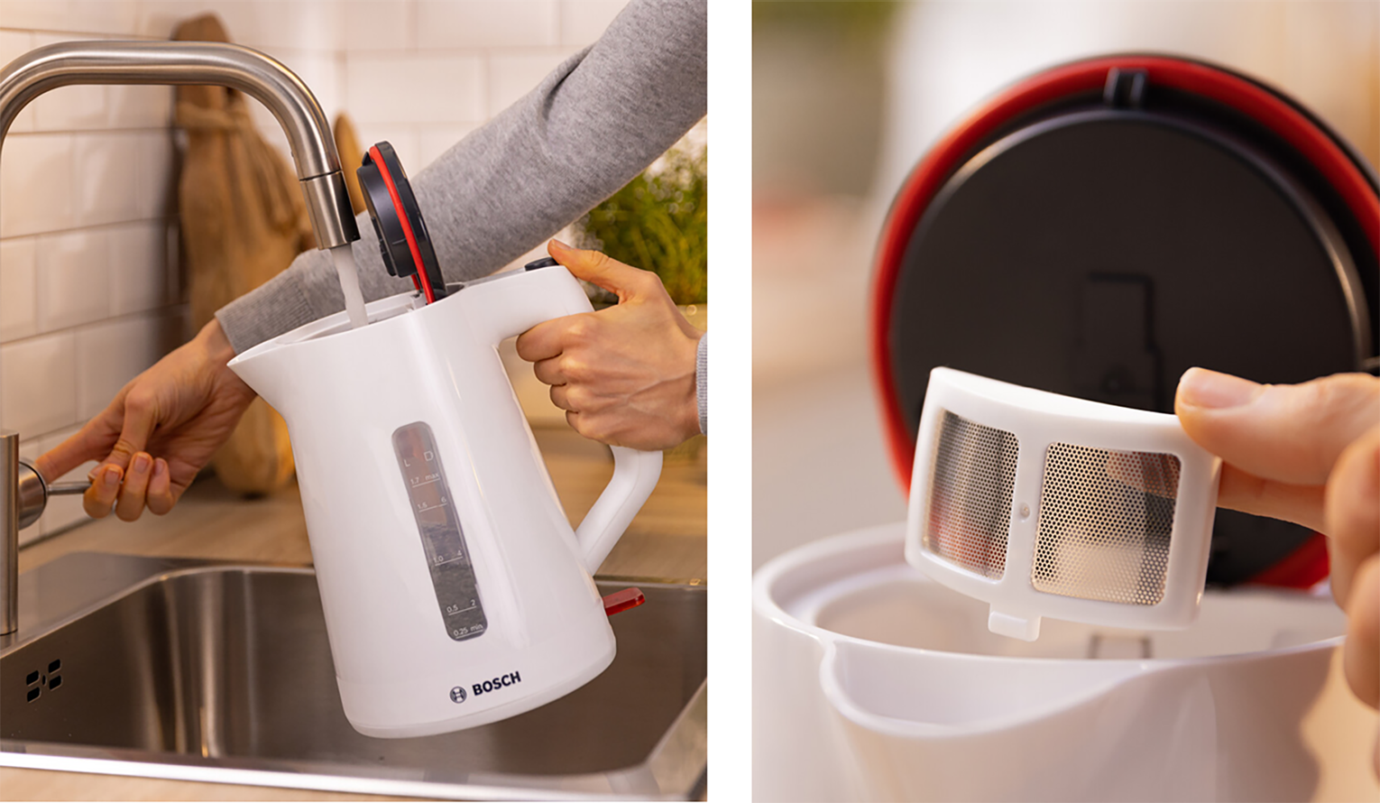 Открытие крышки Bosch